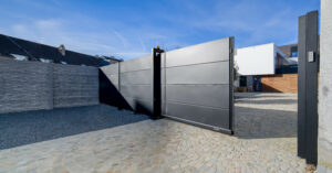 AW10.200 Schuifpoort met hekwerk