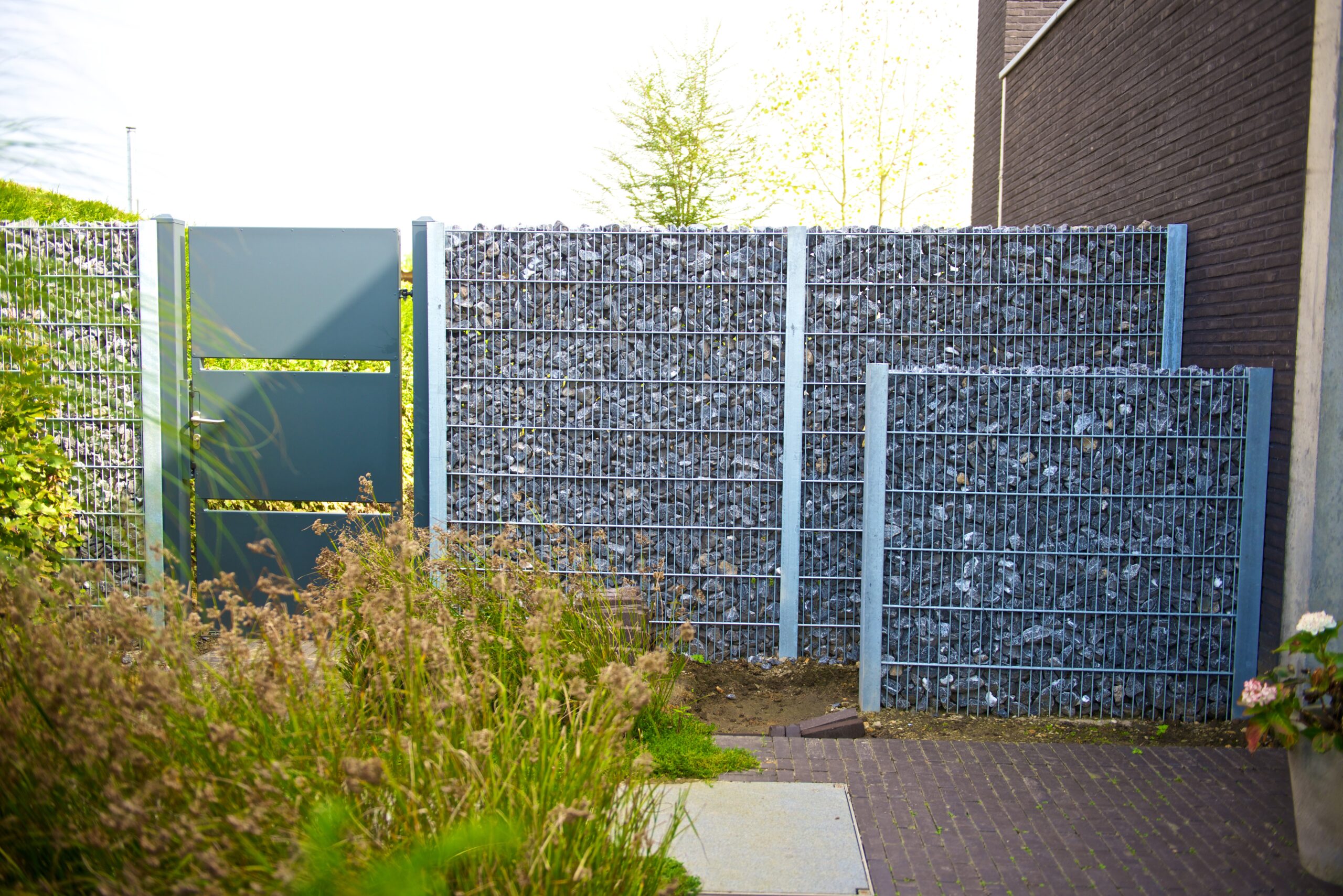 Steenhaag gecombineerd met AW 10.110 enkel poortje