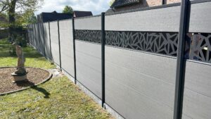 WPC XL Grijs met decorprofiel Trigon